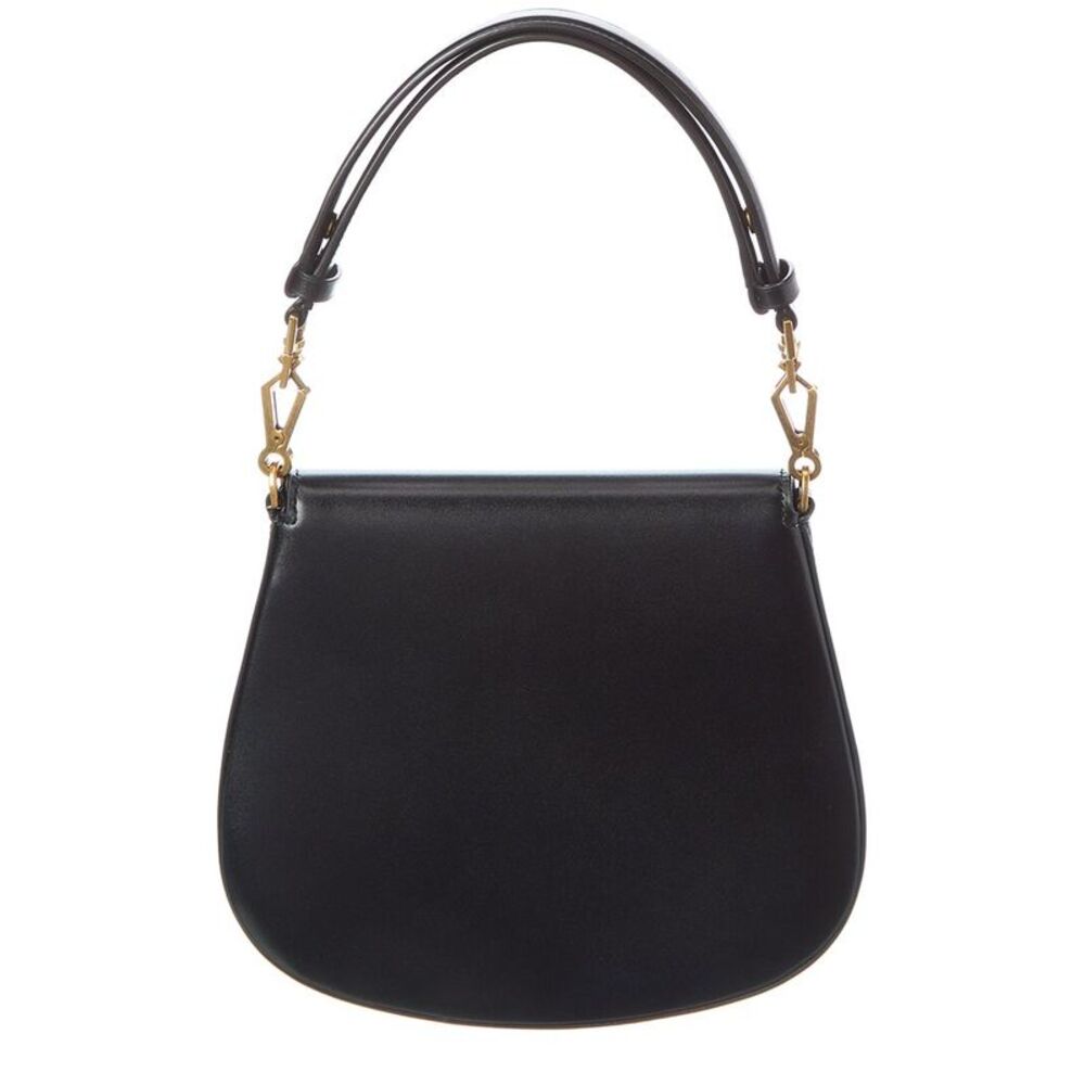 Saint Laurent Voltaire Top Handle Leather Satchel, Black - Picture 2 of 5